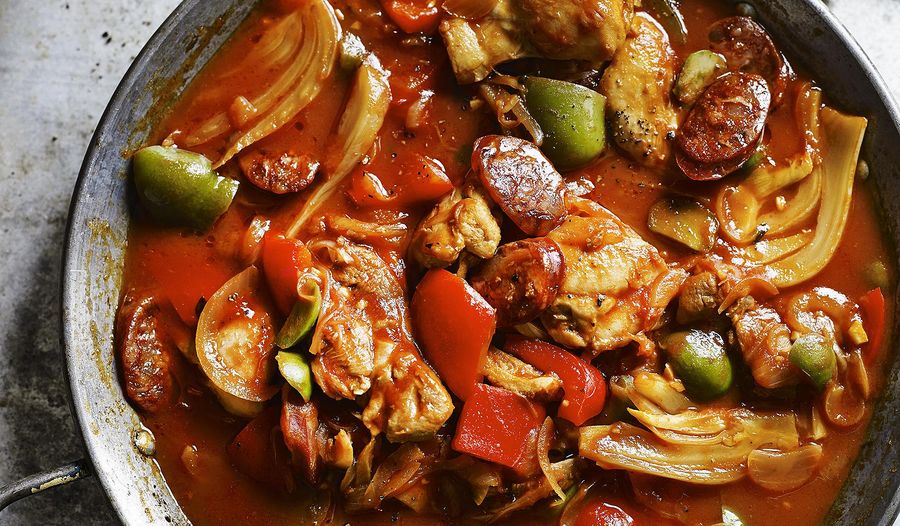 Spanish Chicken Stew with Chorizo