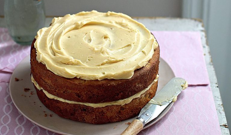 Apple Cake with Rum Buttercream