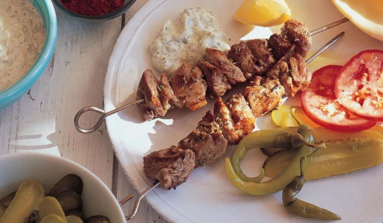 Lamb Souvlaki with Flatbreads