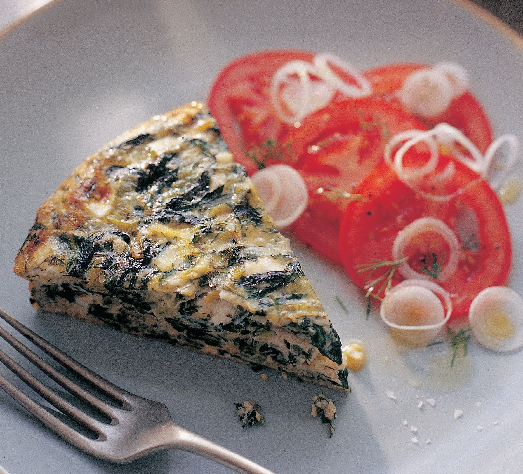 Baked Greek Omelette with Wild Greens
