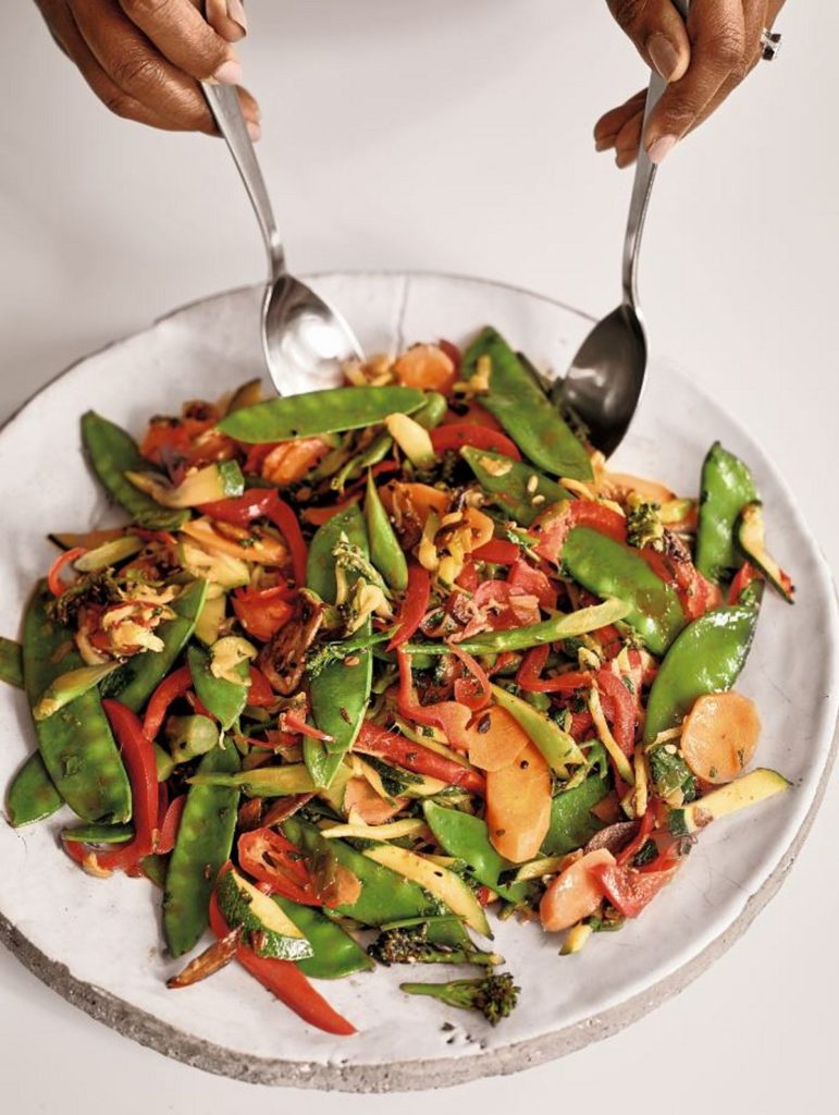 Indian Five-Spice Vegetable Stir-Fry