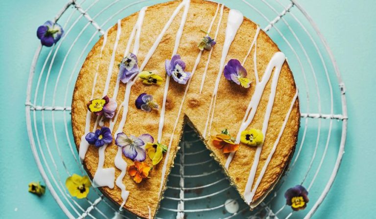 Lemon and Elderflower Drizzle Cake