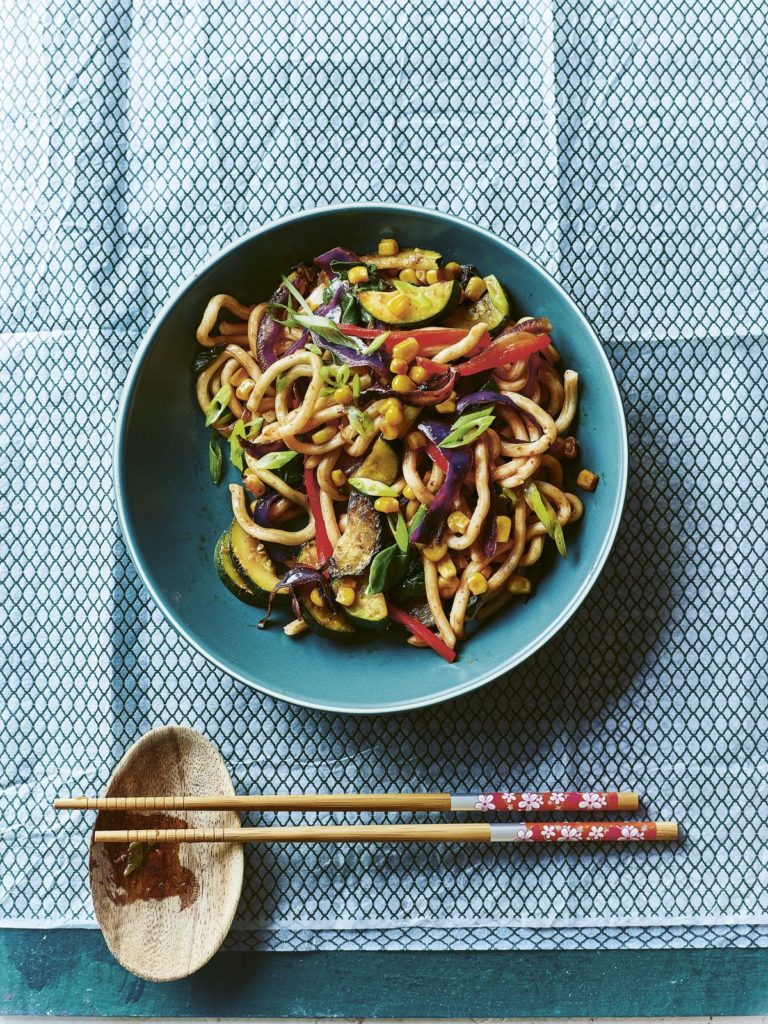 Summer Vegetable Udon Noodles