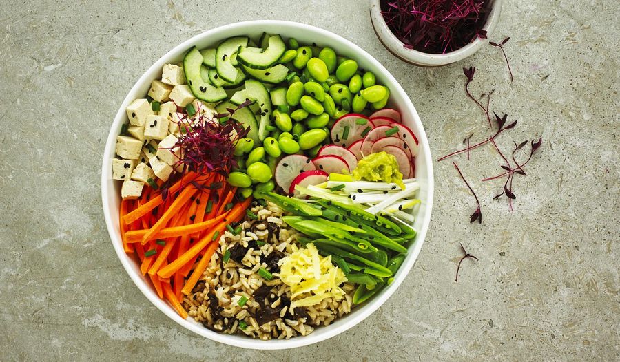 Vegan Sushi Buddha Bowl under 600 calories | Best Bowl Food Recipes