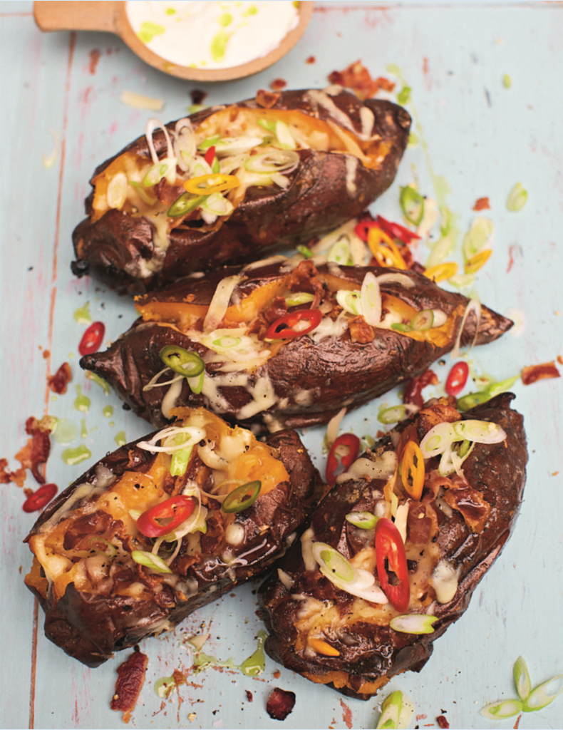 Mega Stuffed Sweet Potatoes