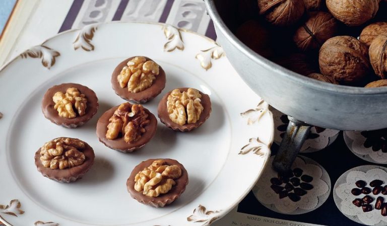 Coffee Walnut Whips