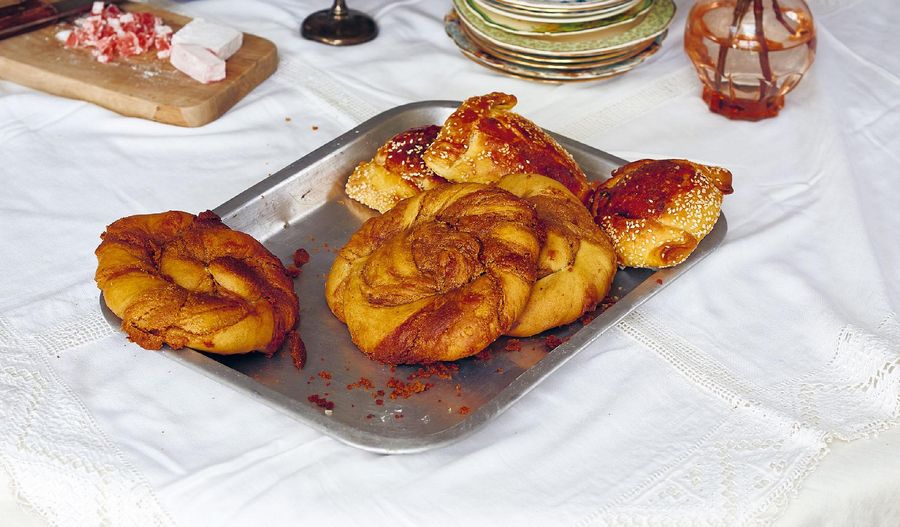 Tahini Cinnamon Swirl Pastry Recipe | Taverna by Georgina Hayden
