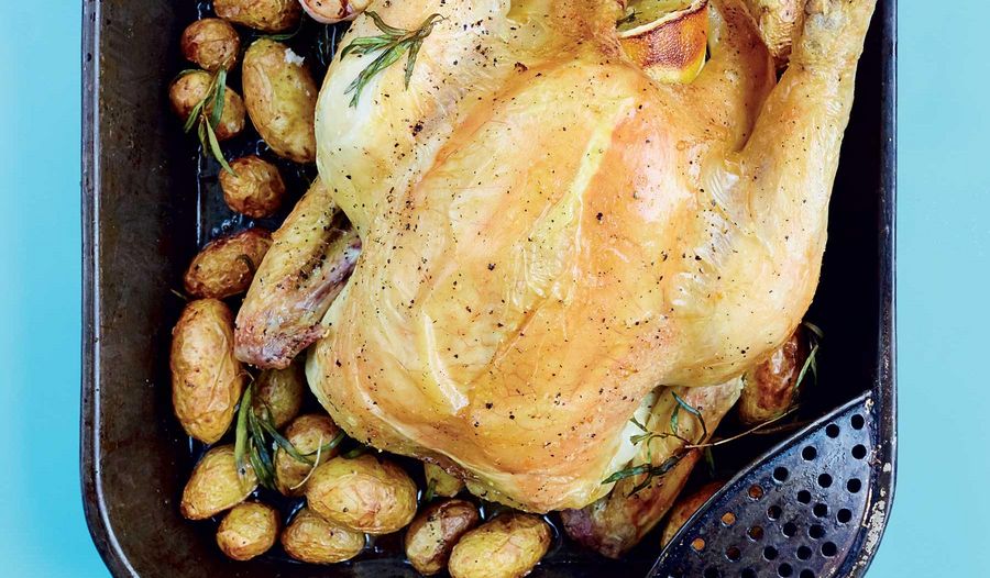 One-tin Roast Chicken | Easy Chicken Recipe