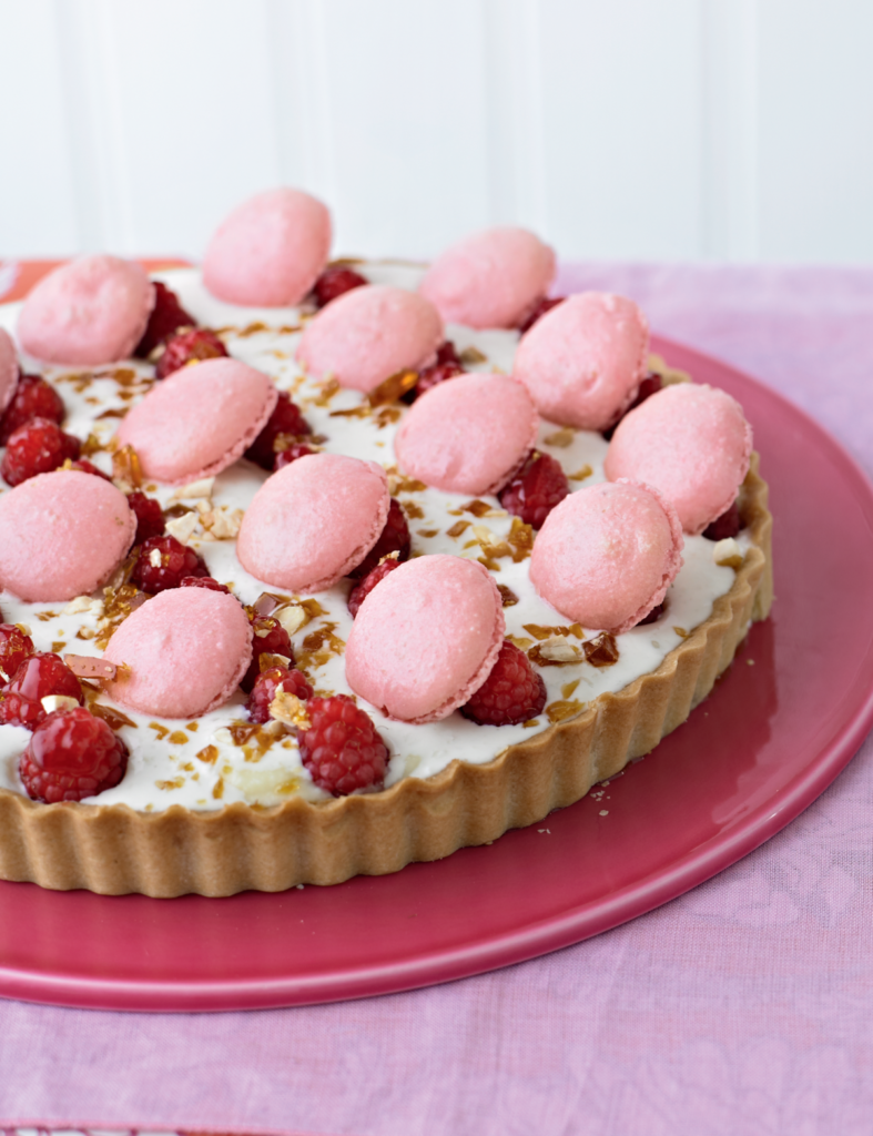 Lychee and Raspberry Tart