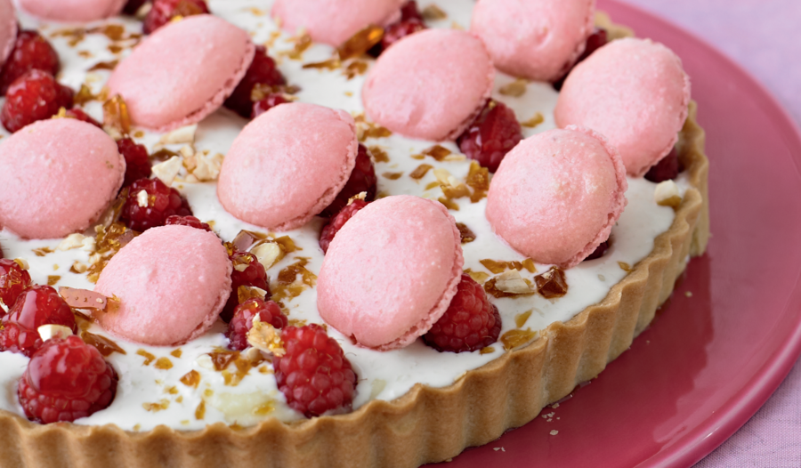 Lychee and Raspberry Tart from The Great British Bake Off Showstoppers