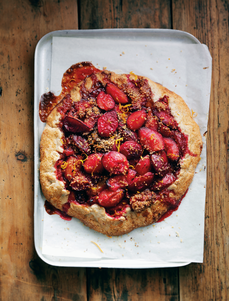 Free-from Hazelnut, Plum & Cinnamon Tart (gluten-free)