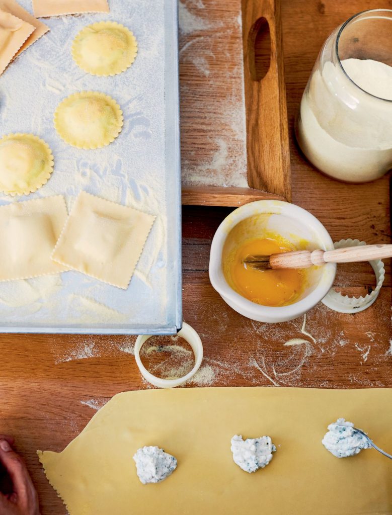 Saffron and Ricotta Ravioli