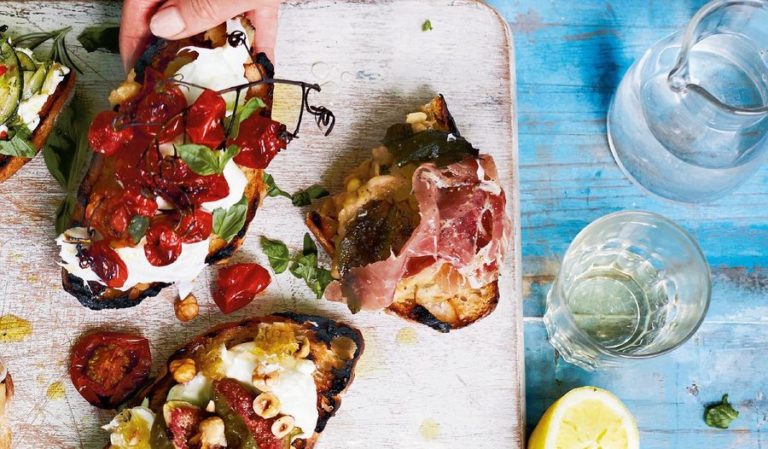 White Bean and Parma Ham Bruschetta