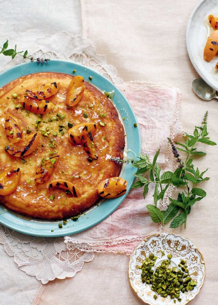 Anari, Pistachio and Apricot Pancake