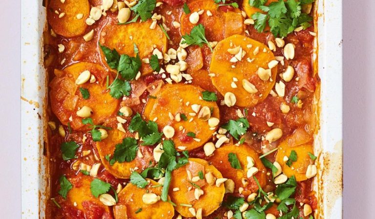 One-pan Sweet Potato and Peanut Stew | Store Cupboard Recipe