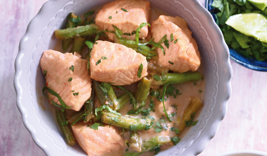 Thai salmon and bean curry from Eat Well for Less