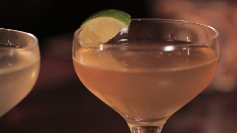 The Champagne cocktail Airmail from Richard Godwin's book The Spirits