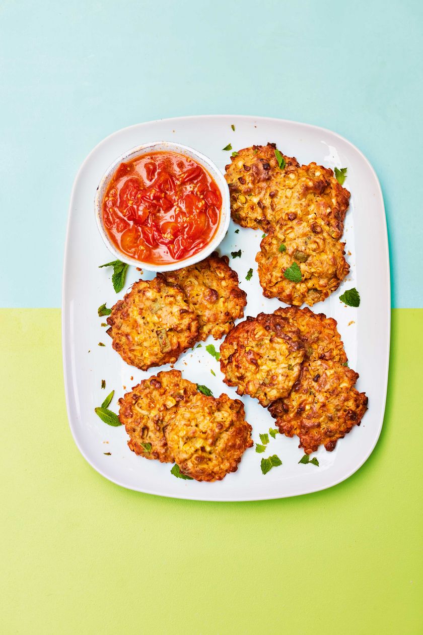 Green Barbecue Sweetcorn Fritters