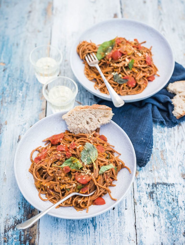 One-Pot Vegan Spag Bol