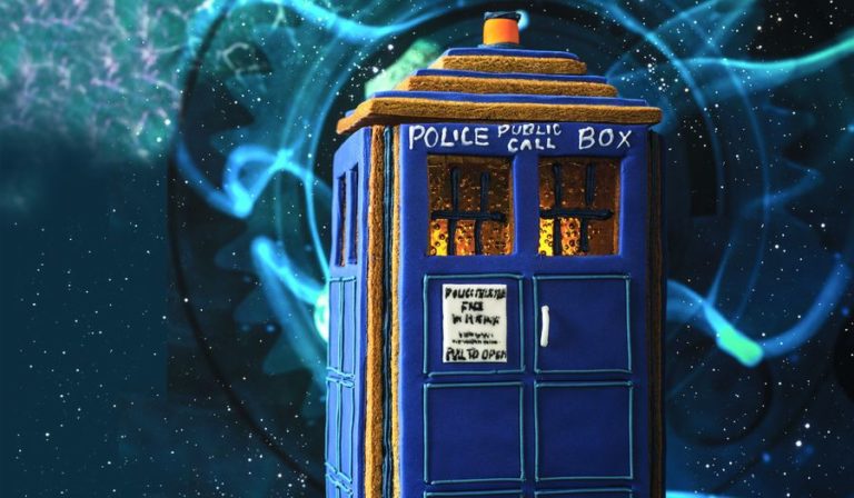 Gingerbread Tardis from Doctor Who: The Official Cookbook