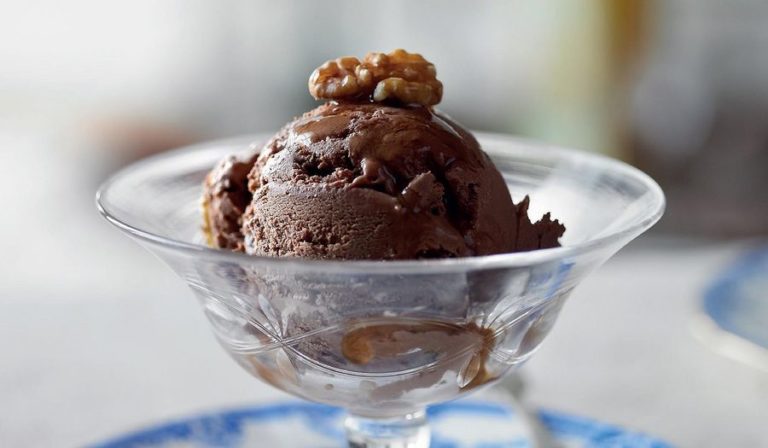 Maple and Walnut Chocolate Ice Cream