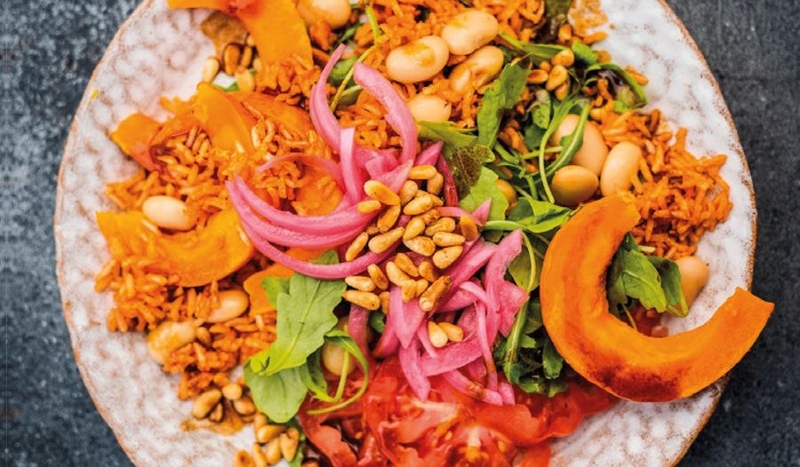 Pumpkin and Red Rice Salad | Happy Pear Vegan Recipe