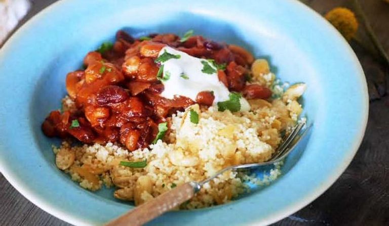 Vegetarian Tagine-inspired Bean Stew | Healthy One-Pot Recipe