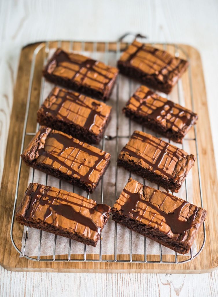 Three Ingredient Chocolate Praline Brownies
