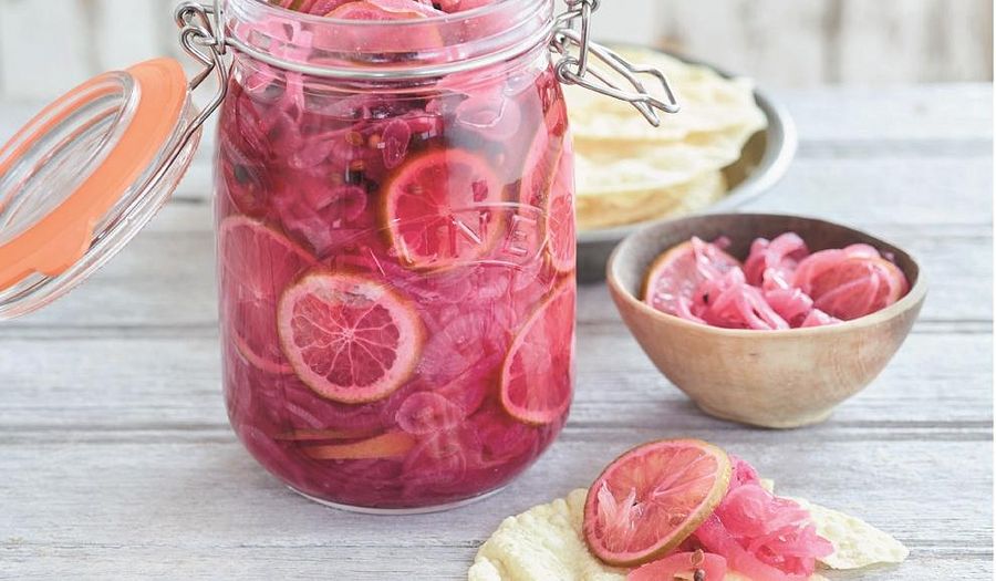 Pickled Red Onion and Lime