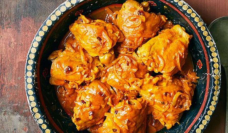 Persian Chicken with Barberry Rice (Zereshk Polo ba Morgh) Recipe