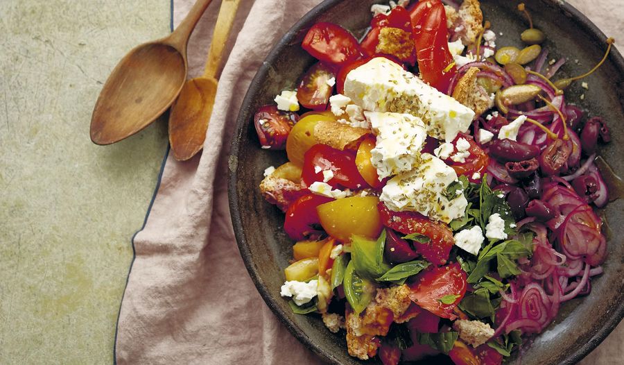 Rusk and Tomato Salad | Greek Salad Recipe