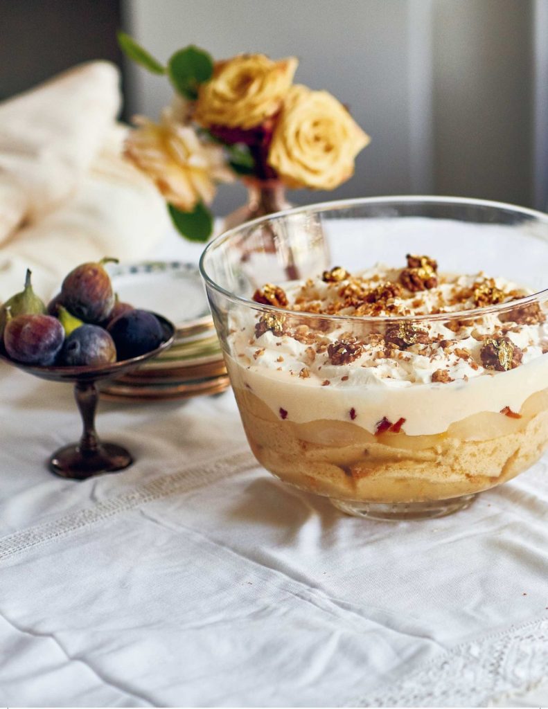 Quince, Brandy and Walnut Trifle: A Twist on a Charlotta