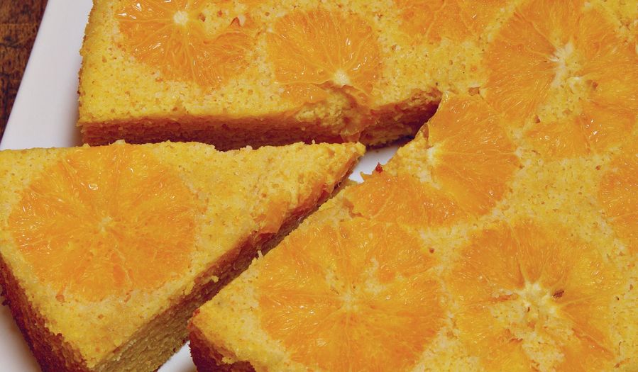 Orange Cake with Marsala Mascarpone (torta