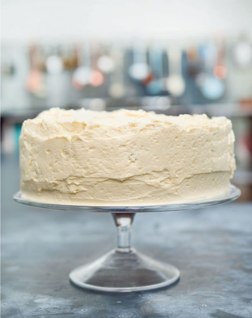 Vanilla Layer Cake with Ermine Icing