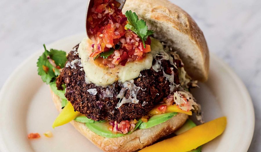 Jamie Oliver Black Bean Burgers Recipe | Meat-free Meals Channel 4