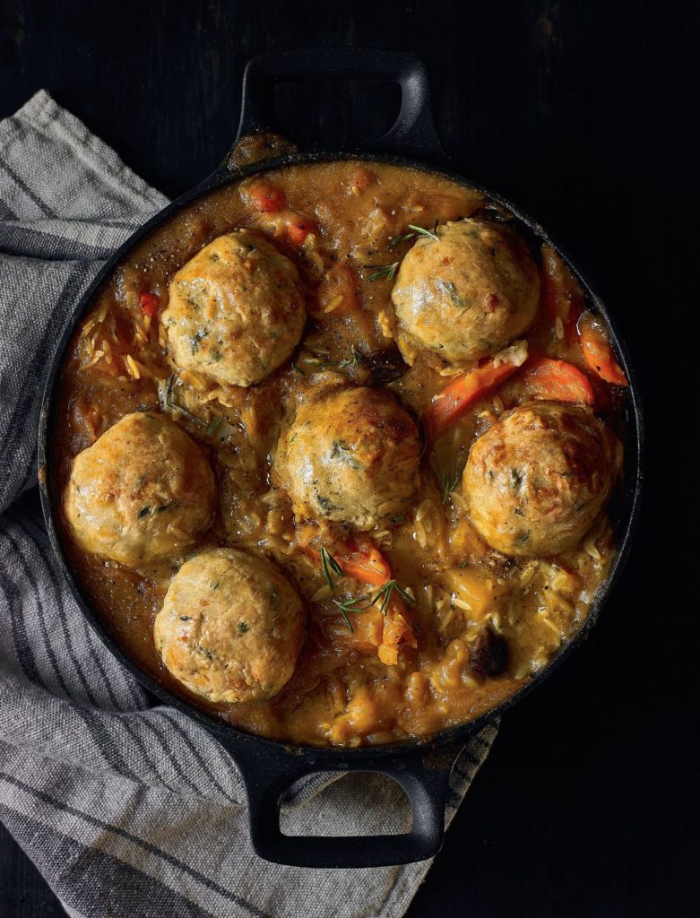 Winter Veggie Stew with Wholesome Lumpy Dumplings