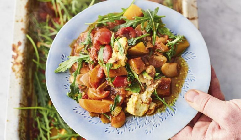 Jamie Oliver's Scrumptious Veg Traybake | Meat-free Meals Channel 4