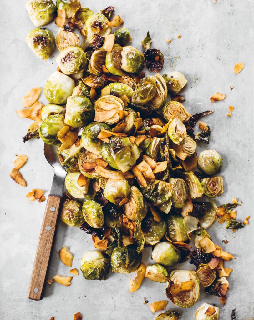 Brussels Sprouts and Coconut ‘Bacon’ | Vegan Christmas Recipe