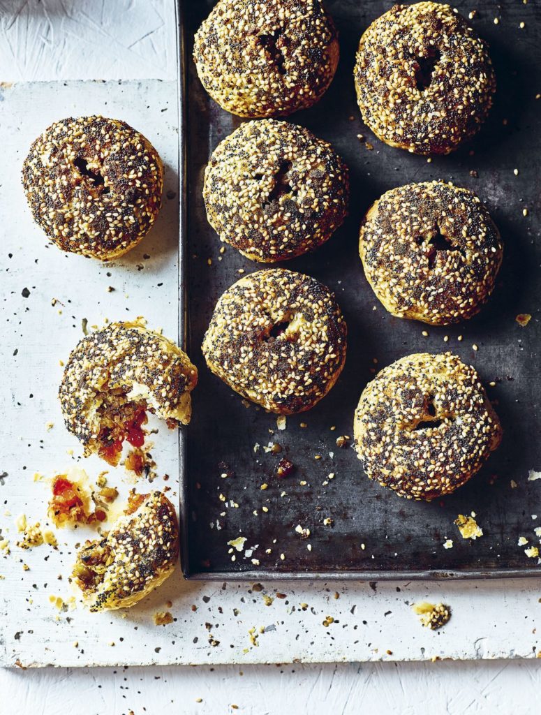 Veggie Haggis and Chutney-seeded Puffs