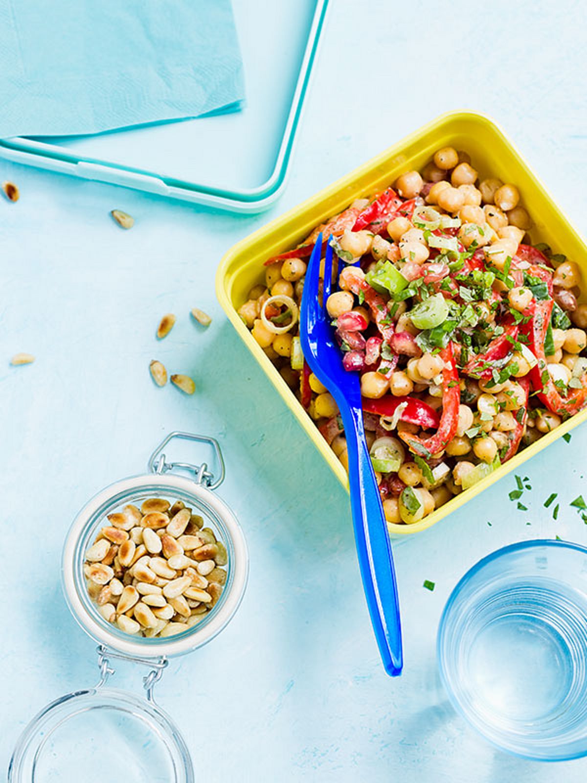 Indian Chickpea and Pomegranate Salad
