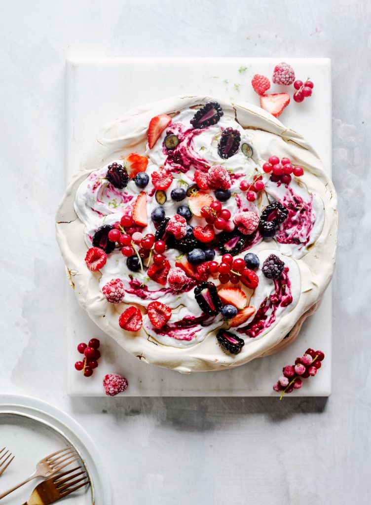 Vegan Layered Pavlova with Coconut Cream