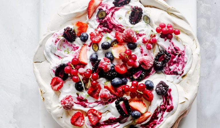 Rachel Ama's Vegan Pavlova with Coconut Cream Recipe