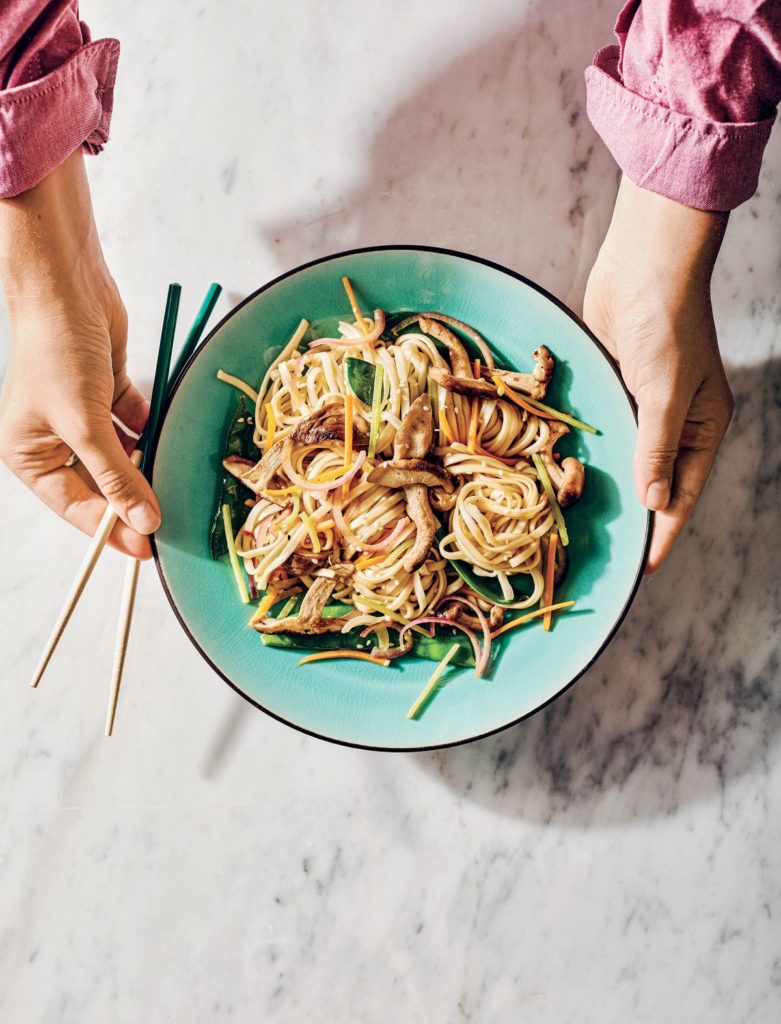 Holy Shiitake Mushrooms with Fresh Noodles!