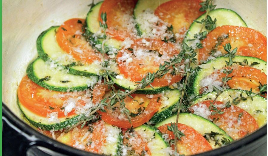 Oven-Baked Courgettes