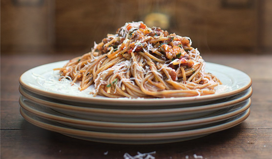 Jamie Oliver's Veggie and Lentil Bolognese from Super Food Family Classics