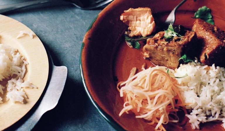 Salmon with Ginger Caramel