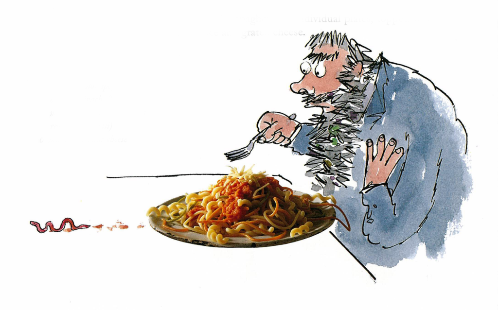 Wormy Spaghetti recipe (From Roald Dahl's The Twits)