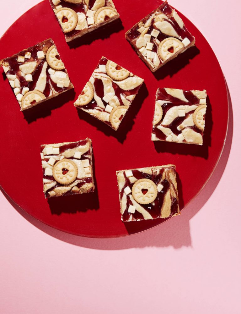 Finch Bakery Jammie Dodger Blondies