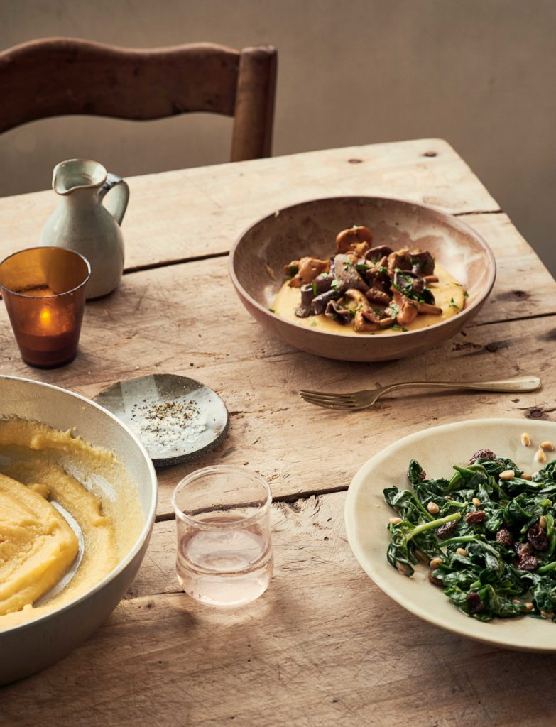 Claudia Roden Mushroom Polenta