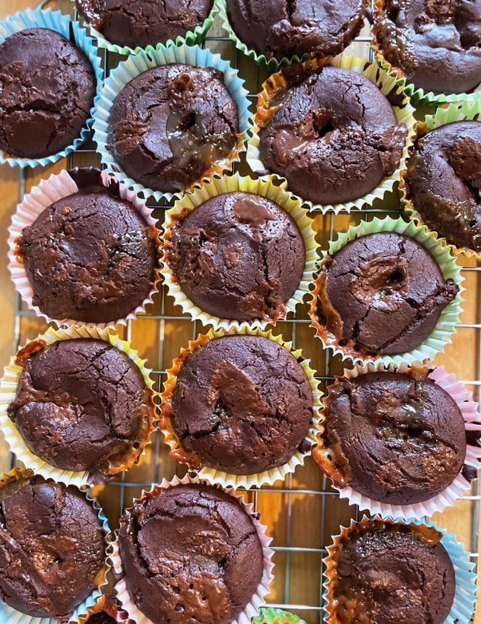 Intense Chocolate and Salted Caramel Muffins | Easy Baking